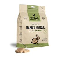 Vital Essentials Rabbit Entree Mini Patties Freeze Dried Raw Food For Cat