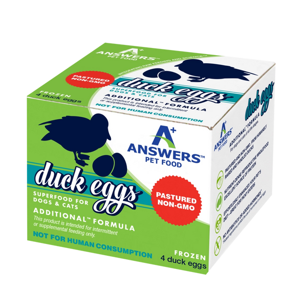 Answers Additional Organic Duck Eggs Formula Frozen Raw Food For Dogs And Cats