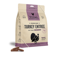 Vital Essentials Turkey Mini Patties Frozen Raw Food For Cat