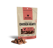 Vital Essentials Chicken Hearts Freeze Dried Treats For Dog