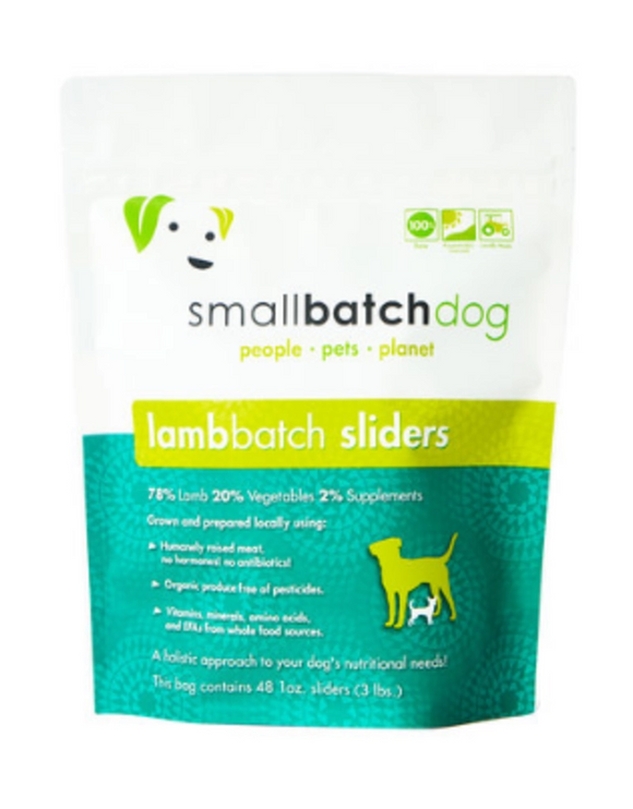 Smallbatch Lamb Batch Grain Free Frozen Raw Food For Dogs