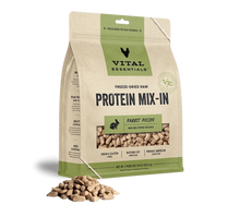 Vital Essentials Protein Mix In Rabbit Recipe Mini Nibs Topper Freeze Dried Raw Food For Dog