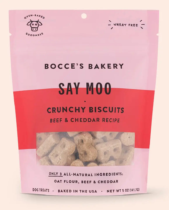 Bocce’s Bakery Say Moo Crunchy Biscuits Treats For Dogs