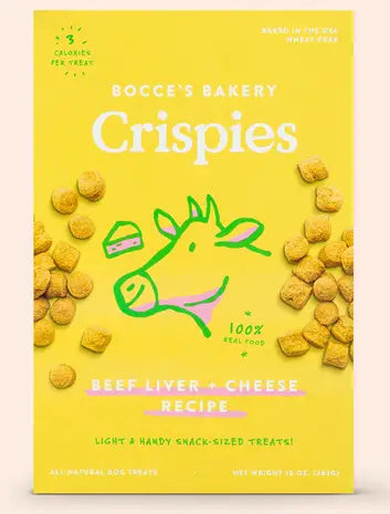 Bocce’s Bakery Beef Liver Cheese Crispies Treats For Dogs