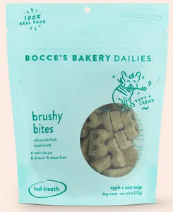 Bocce’s Bakery Brushy Bites Soft Chewy Treats For Dogs
