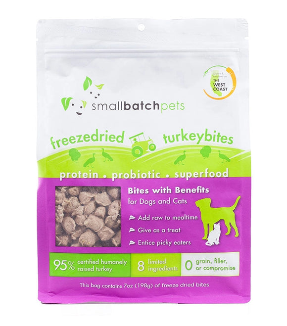 Smallbatch Turkey Super Booster Grain Free Freeze Dried Raw Treats For Dogs And Cats