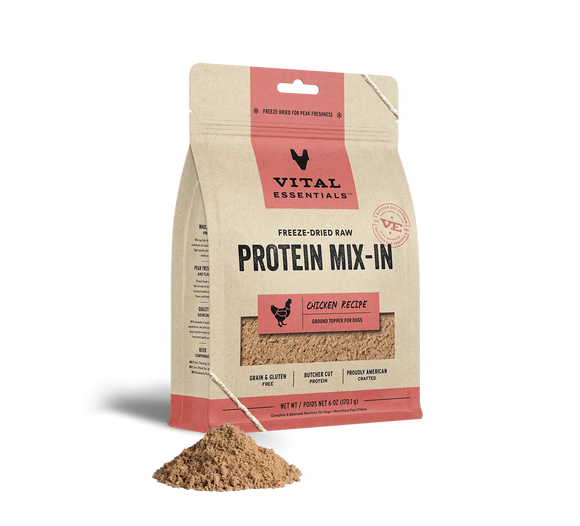 Vital Essentials Protein Mix In Chicken Recipe Ground Topper Freeze Dried Raw Food For Dog