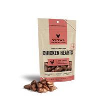 Vital Essentials Chicken Hearts Freeze Dried Treats For Dog