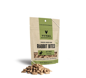 Vital Essentials Rabbit Bites Freeze Dried Treats For Cat