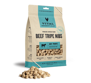 Vital Essentials Beef Tripe Nibs Freeze Dried Treats For Dog