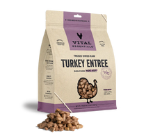 Vital Essentials Turkey Entree Mini Nibs Freeze Dried Raw Food For Dog