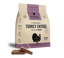 Vital Essentials Turkey Entree Patties Frozen Raw Food For Dog