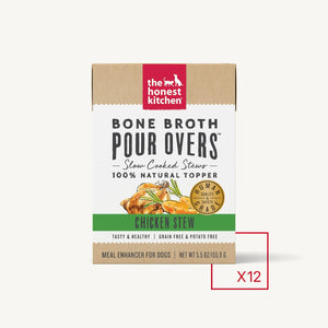The Honest Kitchen Bone Broth Pour Overs Chicken Stew Dog Food Topper