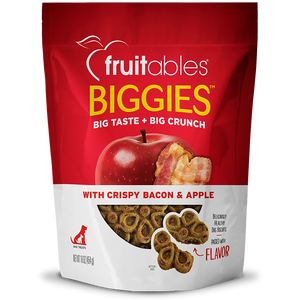 Fruitables Biggies With Crispy Bacon & Apple Grain Inclusive Crunchy Dog Treats