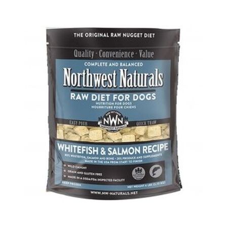 Northwest Naturals Whitefish Salmon Grain Free Nuggets Freeze Dried Raw Food For Dogs