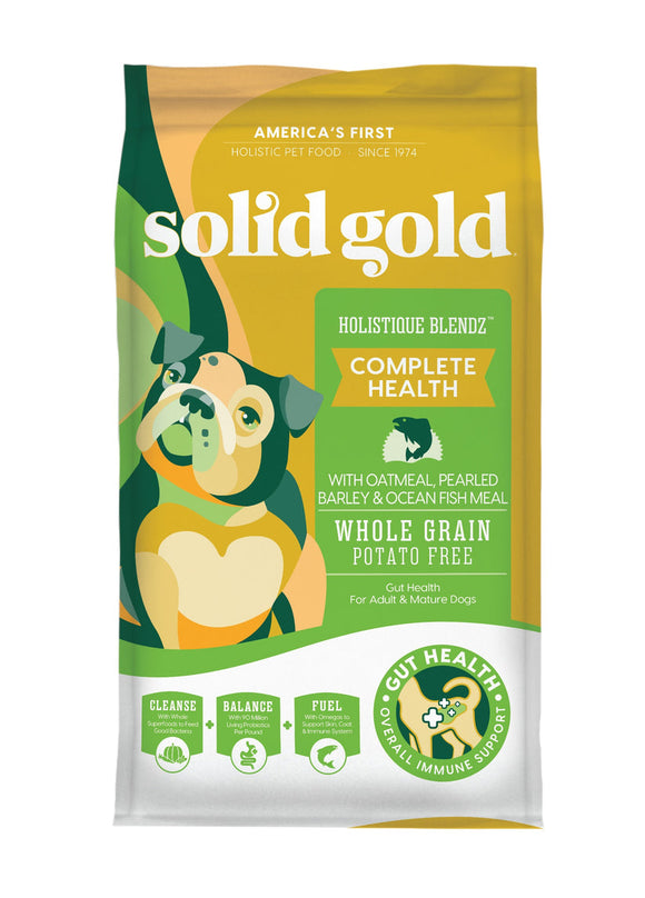 Solid Gold Holistique Blendz With Oatmeal, Pearled Barley, And Ocean Fish Grain Incusive Dry Dog Food