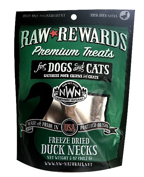 Northwest Naturals Duck Necks Grain Free Raw Rewards Freeze Dried Treats For Dogs And Cats