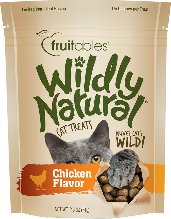 Fruitables Wildly Natural Chicken Flavor Treat Dry Cat Food