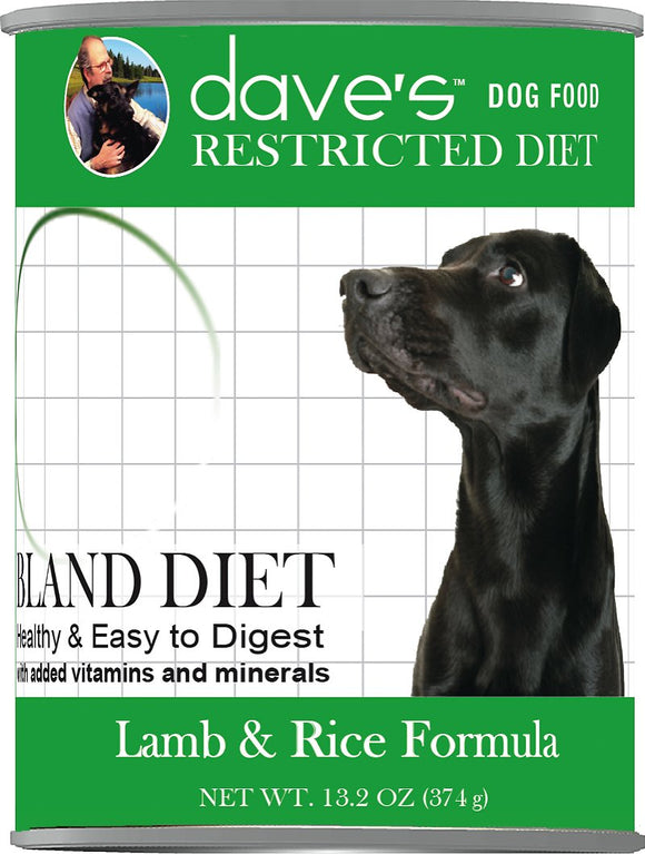 Dave’s Restricted Diet Bland Lamb & Rice Grain Inclusive Wet Dog Food