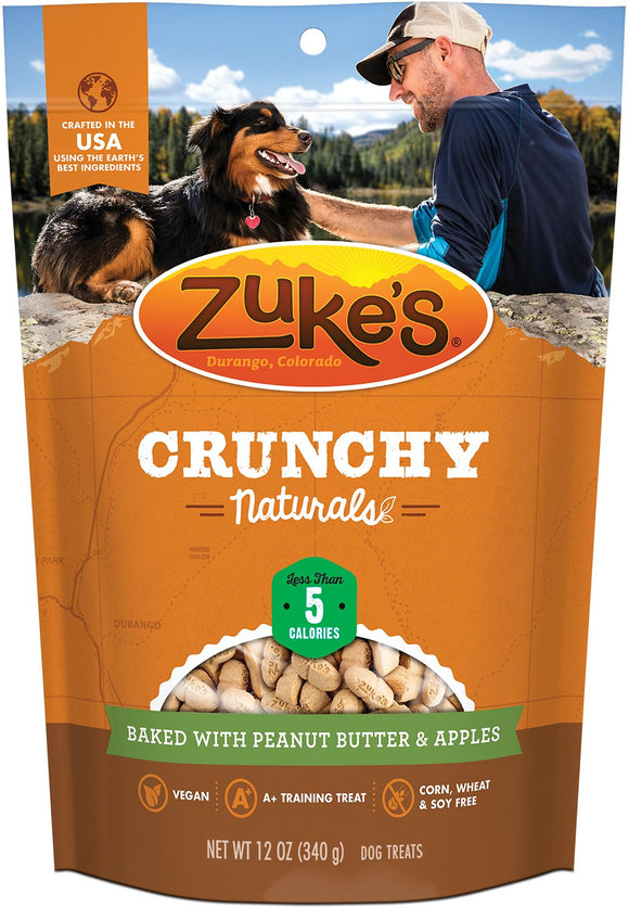 Zuke's Crunchy Naturals Peanut Butter & Apples Grain Inclusive Dog Treat