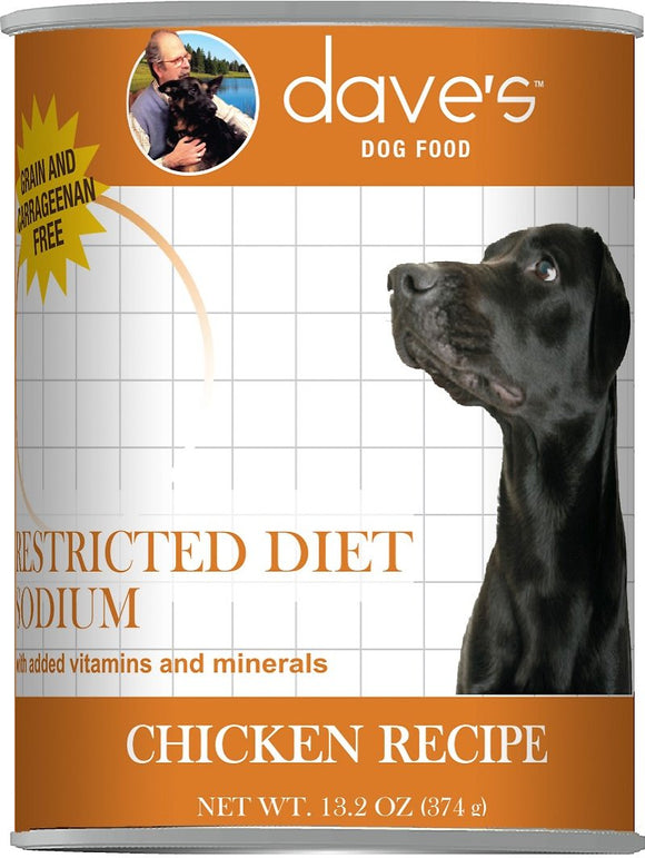 Dave’s Restricted Diet Sodium Chicken Grain Free Wet Dog Food