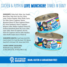 Weruva Cat Bff Omg Love Munchkin! Chicken & Pumpkin Dinner In Gravy Grain Free Wet Cat Food