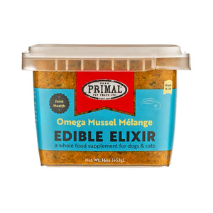 Primal Edible Elixir Omega Mussel Melange Grain Free Frozen Food Supplement
