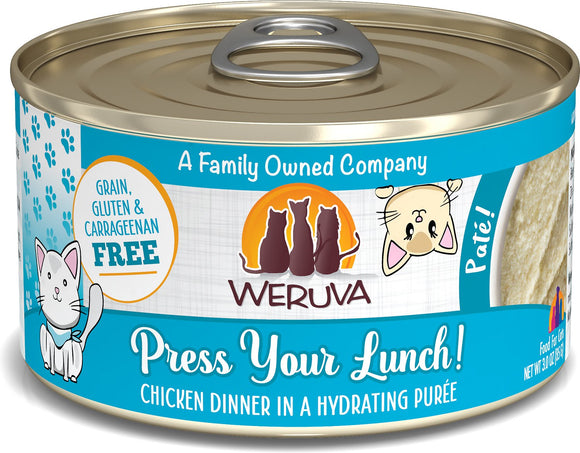 Weruva Classic Cat Press Your Lunch! Chicken Dinner In A Hydrating Puree Wet Cat Food