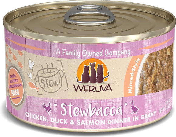 Weruva Classic Cat Stewbacca Chicken, Duck & Salmon In Gravy  Wet Cat Food