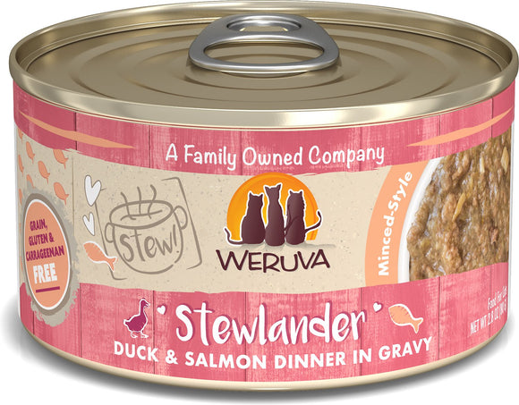 Weruva Classic Cat Stewlander Duck & Salmon Dinner In Gravy  Wet Cat Food