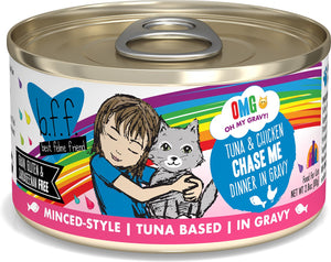 Weruva Cat Bff Omg Chase Me! Tuna & Chicken Dinner In Gravy Grain Free Wet Cat Food