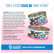 Weruva Cat Bff Omg Chase Me! Tuna & Chicken Dinner In Gravy Grain Free Wet Cat Food