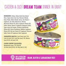 Weruva Cat Bff Omg Dream Team! Chicken & Duck Dinner In Gravy Grain Free Wet Cat Food