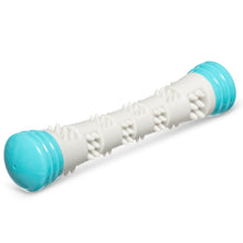 Messy Mutts Toy Breeds Grey Teal Squeak Stick Foam Rubber Dog