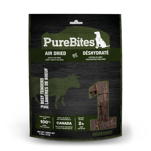 PureBites Beef Grain Free Air Dried Jerky Dog Treats