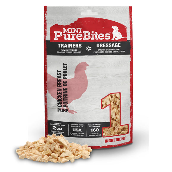 PureBites Mini Trainers Chicken Breast Freeze Dried Raw Dog Treats