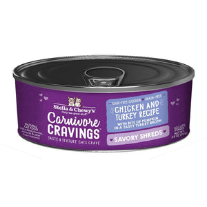 Stella & Chewy's Carnivore Cravings Shreds Chicken & Turkey Cat Wet Food