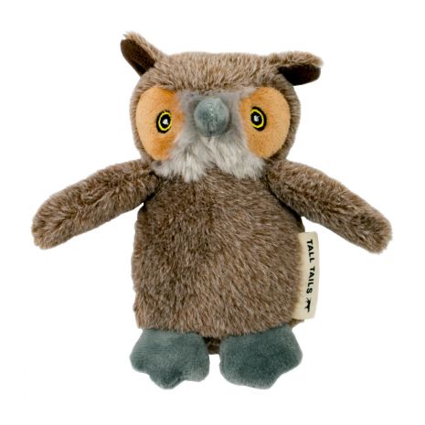 Tall Tails Plush Squeaker Owl Dog Toy