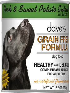 Dave’s Pork & Sweet Potato Grain Free Wet Dog Food