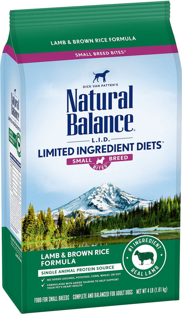 Natural Balance L.I.D. Limited Ingredient Diets Lamb & Brown Rice Formula Small Breed Dry Dog Food