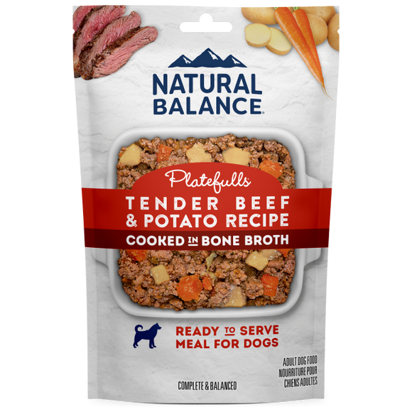 Natural Balance Platefulls TenderR Beef And Potato Recipe Wet Dog Food