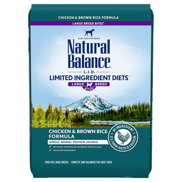 Natural Balance Limited Ingredient Large Breed Chicken & Brown Rice Gluten Free Dry Dog Food
