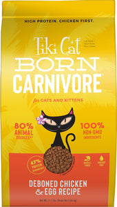 Tiki Cat Born Carnivore  Chicken & Egg Grain Free Dry Cat Food