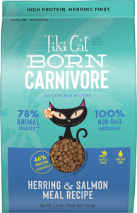 Tiki Cat Born Carnivore Herring & Salmon Grain Free Dry Cat Food