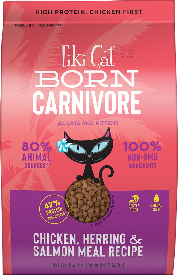 Tiki Cat Born Carnivore Chicken & Herring Grain Free Dry Cat Food