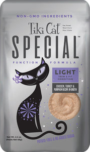 Tiki Cat Special Function Formula Adult Light Chicken Turkey & Pumpkin Recipe in Broth Wet Cat Food