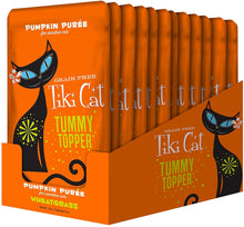 Tiki Cat Tummy Topper Adult Pumpkin Puree Wheatgrass Grain Free Wet Cat Food Topper
