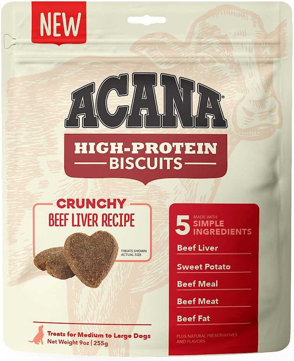 Acana Beef Liver High Protein Grain Free Dog Biscuit Treat