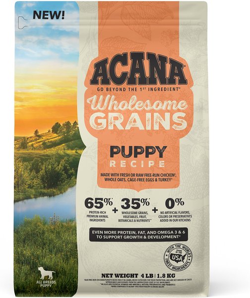 Acana Wholesome Chicken, Oats And Turkey  Grain Inclusive Puppy Dog Dry Food