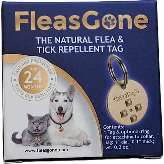 FleasGone Natural Flea & Tick Repellent Tag for Pets